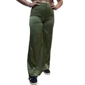 NEW LLOVE wide-leg trousers in olive